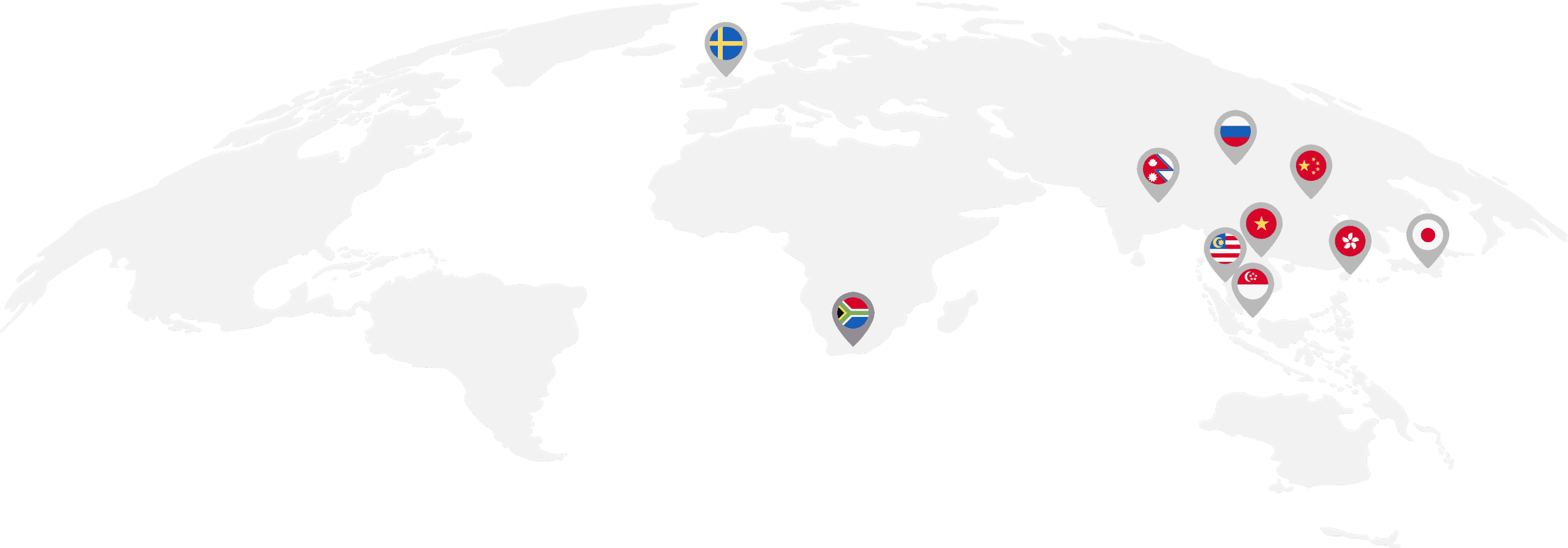 Dongfeng global presence map — network across 100+ countries