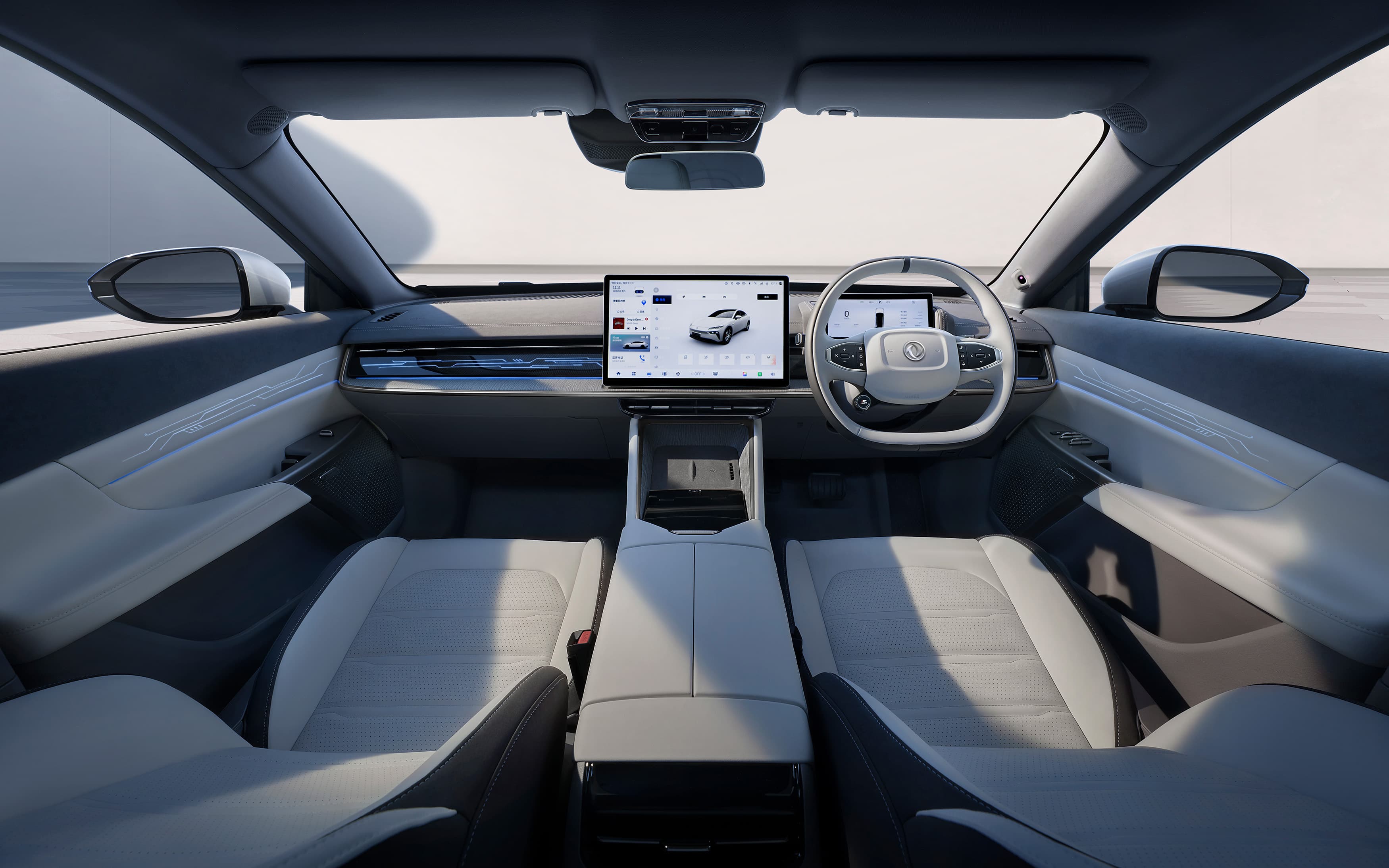 Dongfeng 007 interior — cabin overview right-hand drive