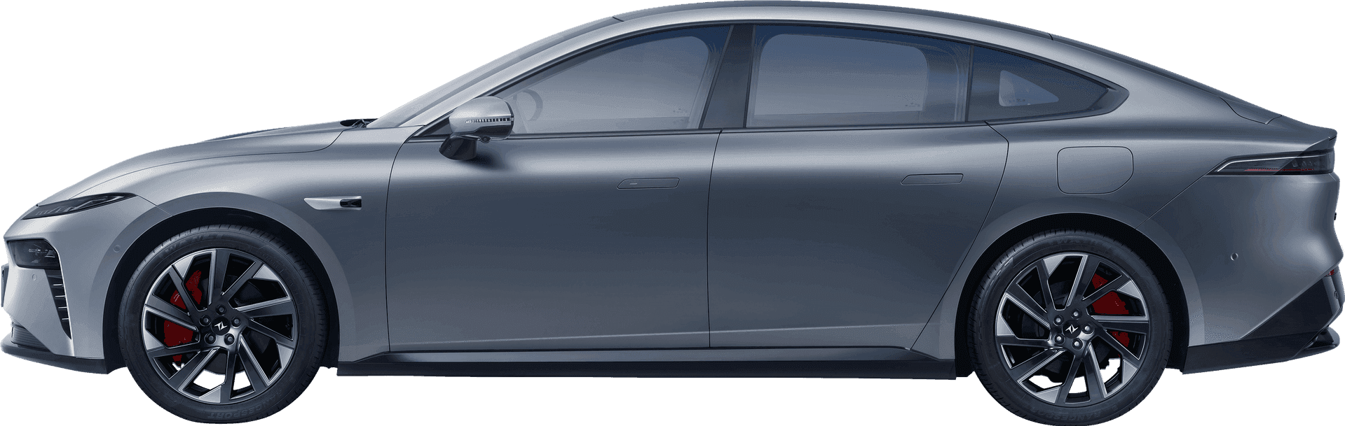 Dongfeng 007 — full side profile, silver studio render