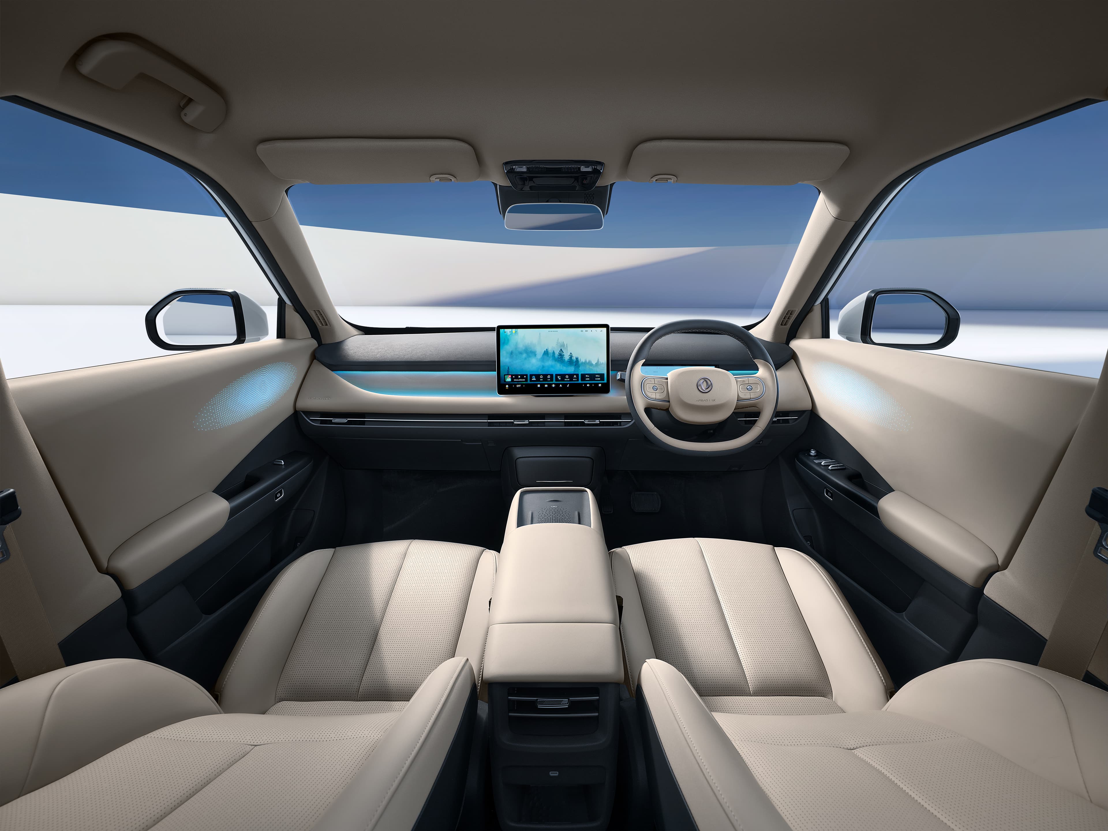 Dongfeng 06 — interior cabin, beige colourway