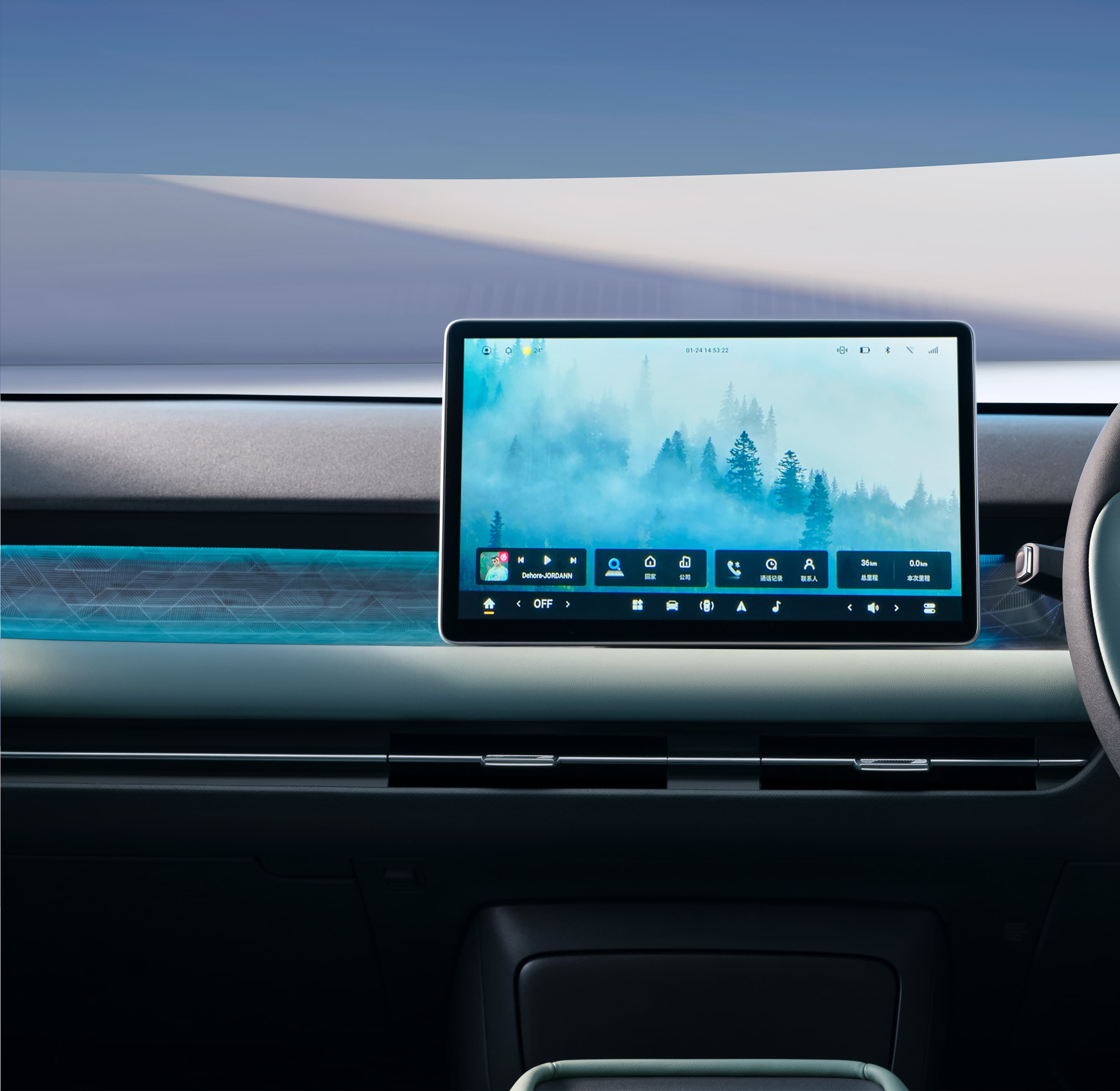 Dongfeng 06 — 12.8-inch central touchscreen