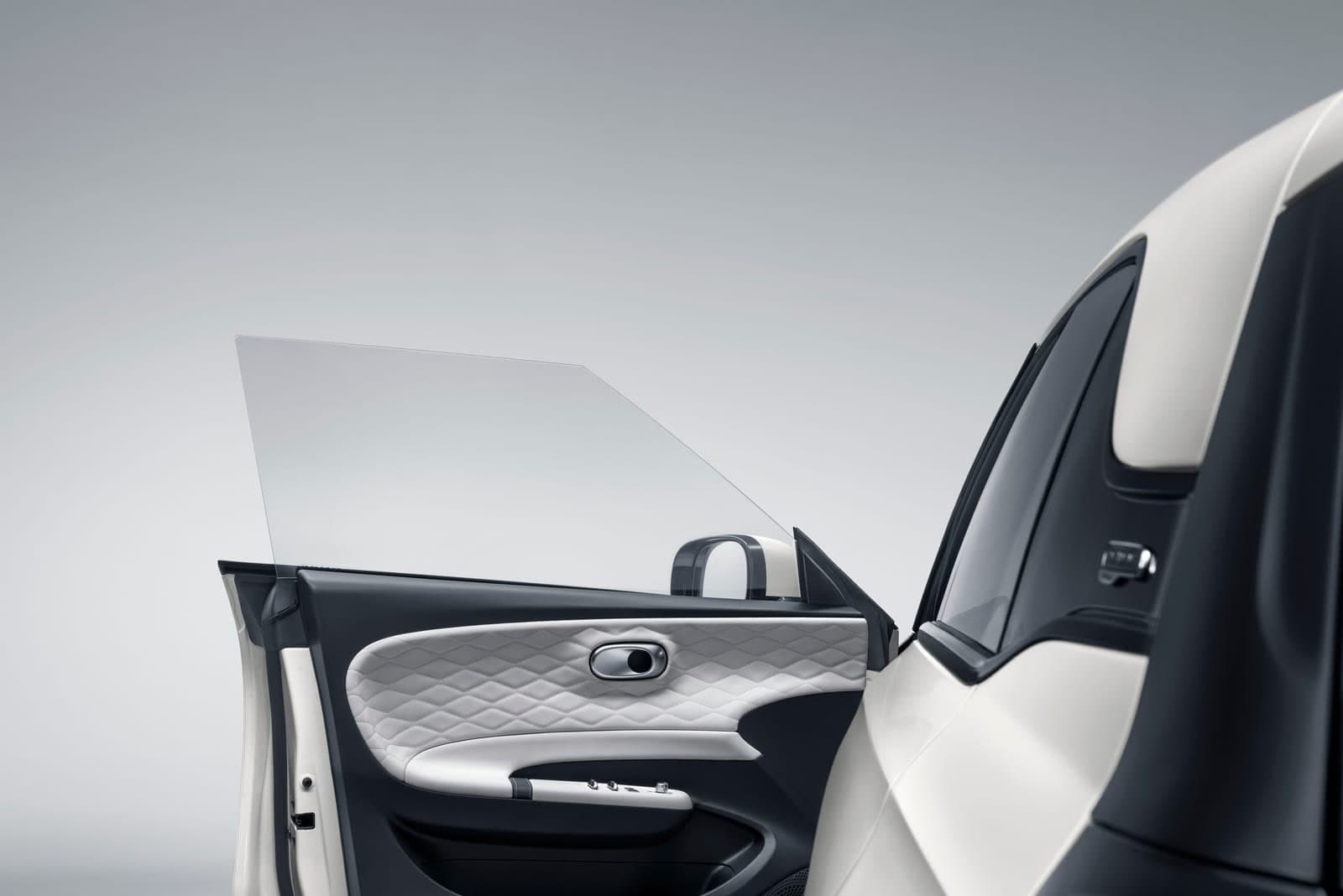 Dongfeng BOX — frameless door detail